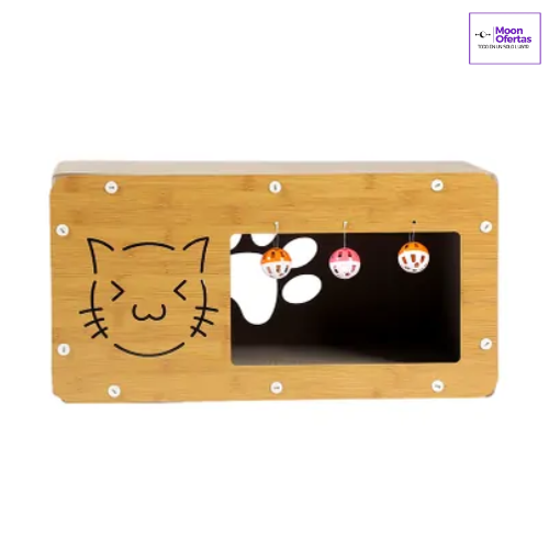 Cama para gatos con rascador +3 pelotas para jugar